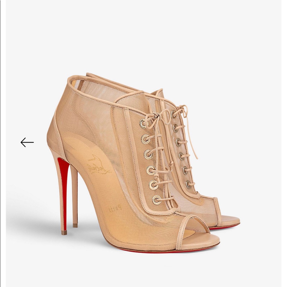 NEW CHRISTIAN LOUBOUTIN ONDESSA 100 Booties Boot Heels 39 $1095